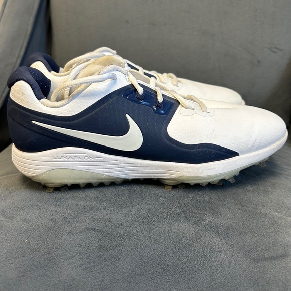 Nike Vapor Pro Golf Men Shoes-US 7.5/ UK 6.5 waterproof uppers blue white spike - Picture 3 of 8